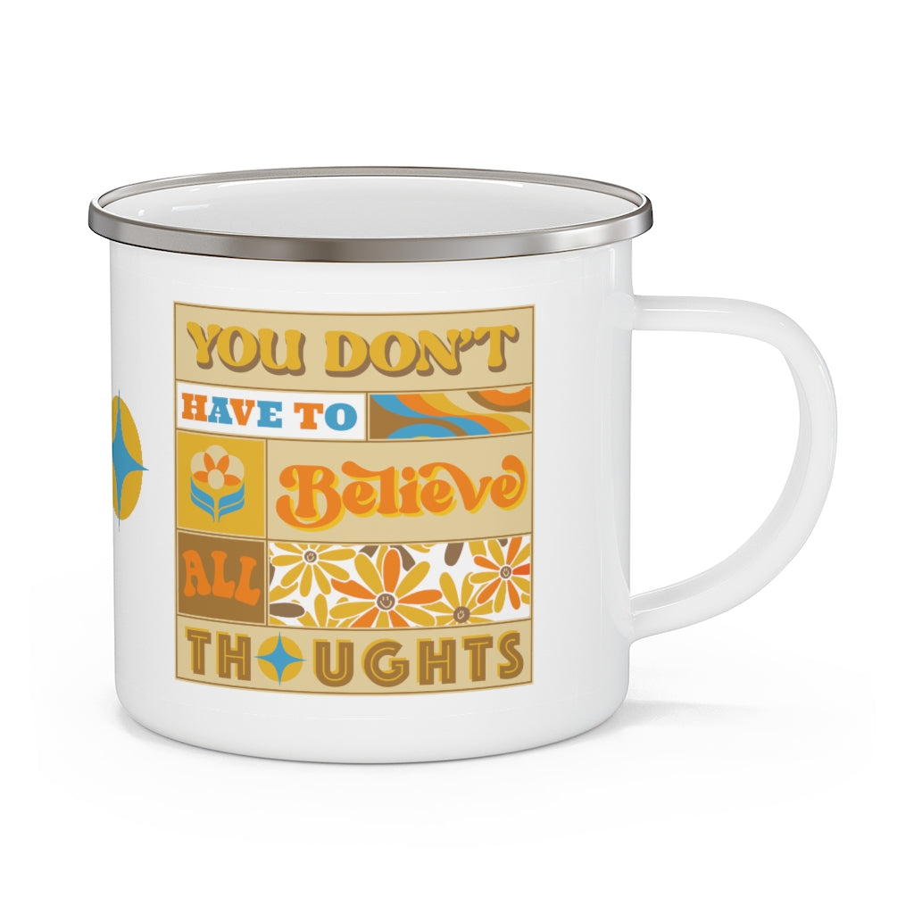 Thoughts Enamel Mug