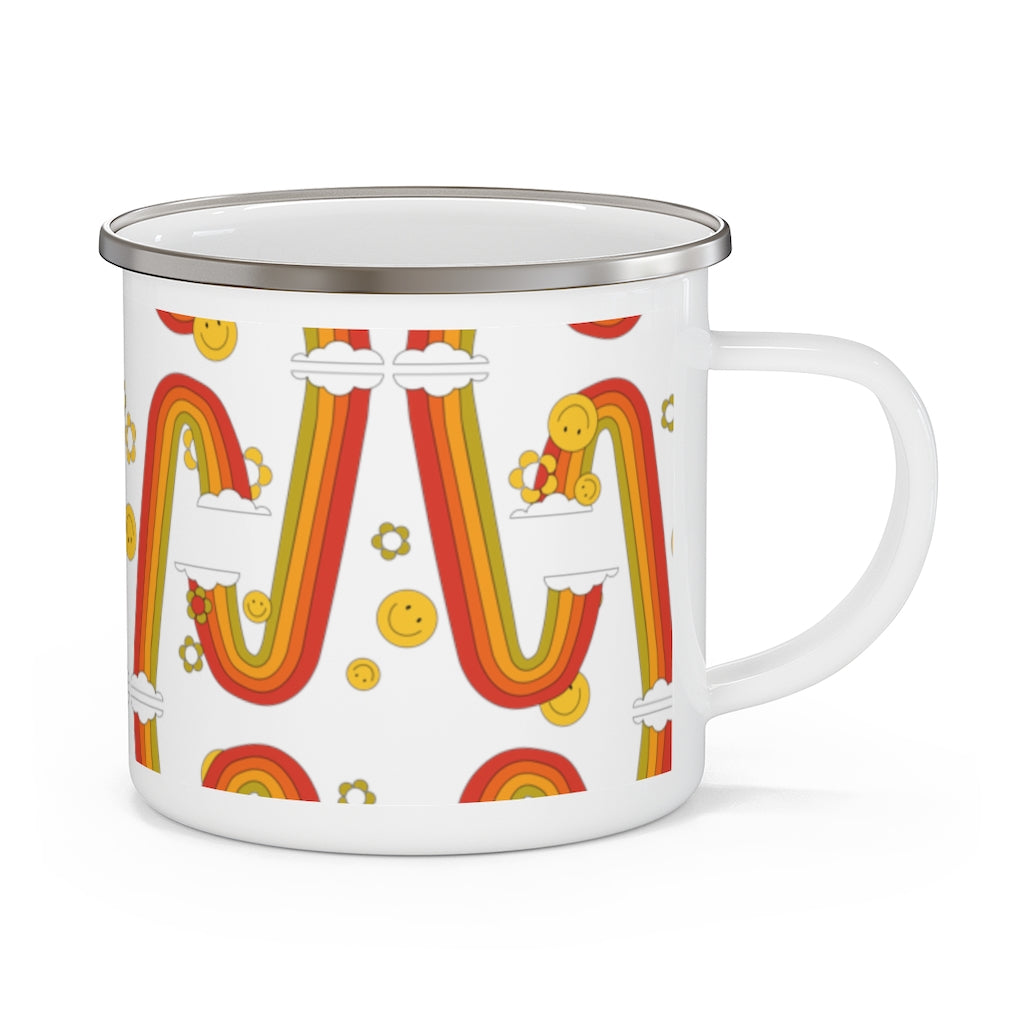 Rainbow Enamel Mug