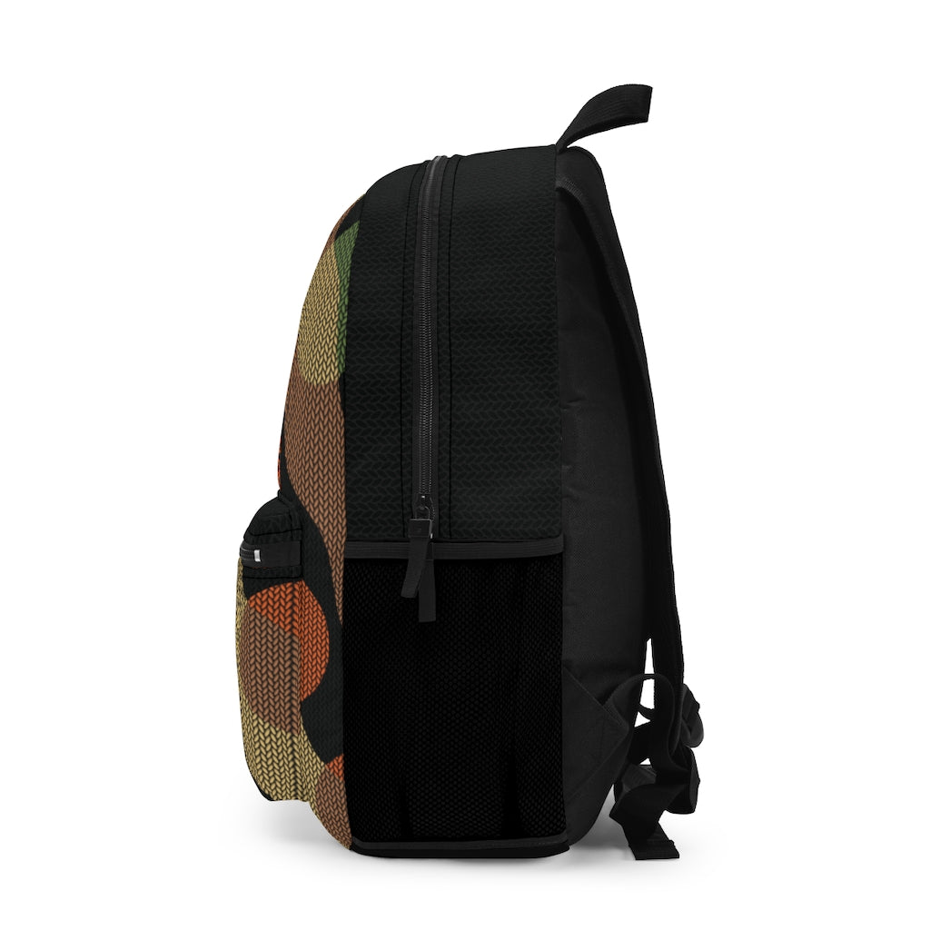 Black Knit Backpack