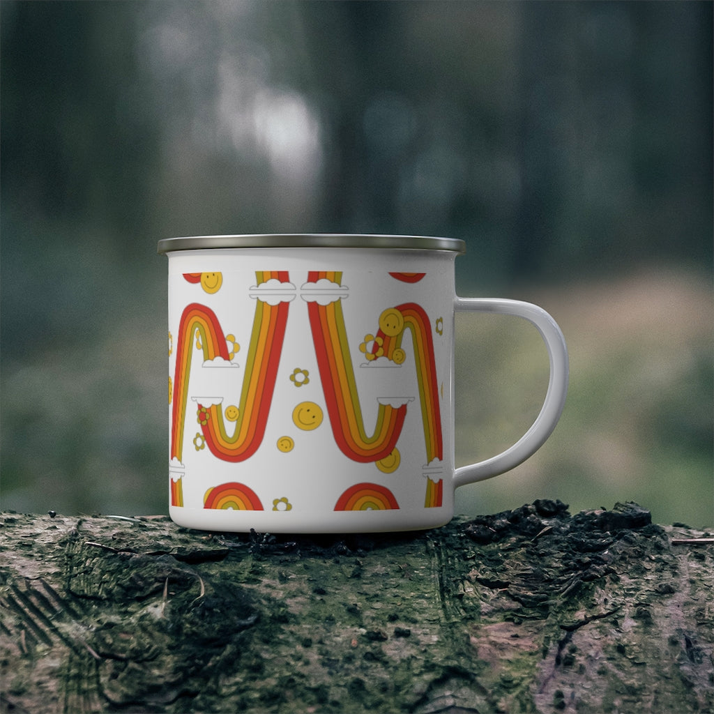 Rainbow Enamel Mug