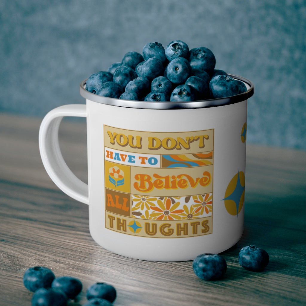 Thoughts Enamel Mug