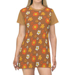 Load image into Gallery viewer, Happy Flower T-Shirt Dress
