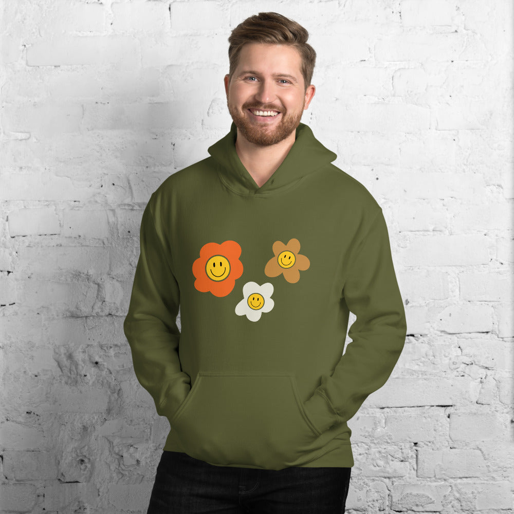 Smiling flower online hoodie